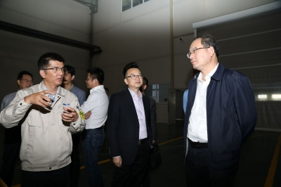 2017年10月25日浙江省委副秘書長、省委辦公廳主任考察天通