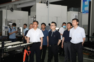 2021年6月10日寧夏回族自治區(qū)銀川市委副書記、市長趙旭輝一行天通考察指導